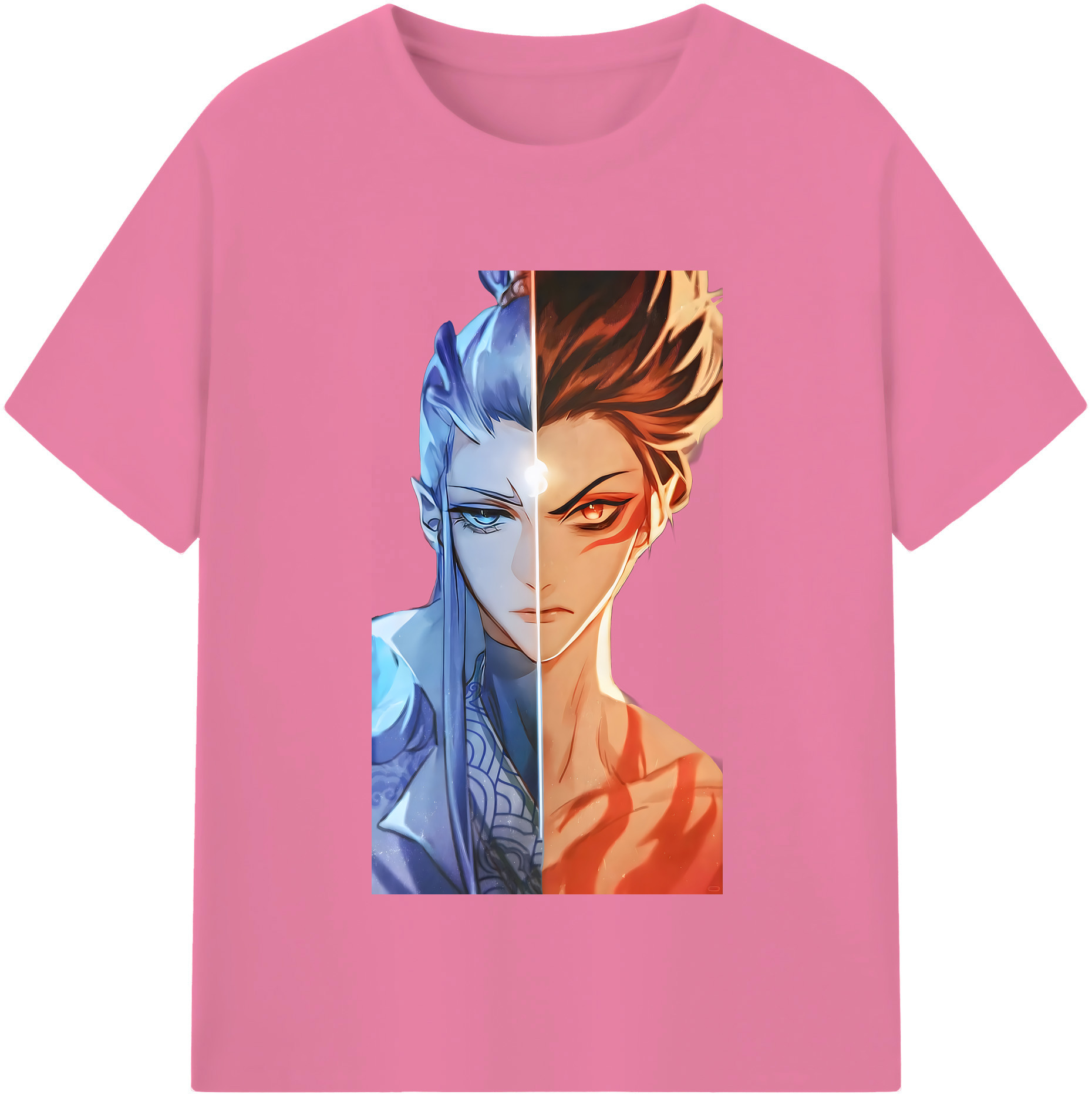 （画像用） Ne Zha 2 ナタ 魔童の大暴れ 綿100％半袖Tシャツ（フロントプリント）
